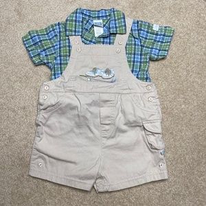 3/$30! Little Me vintage golf boy’s overall set size 18 months